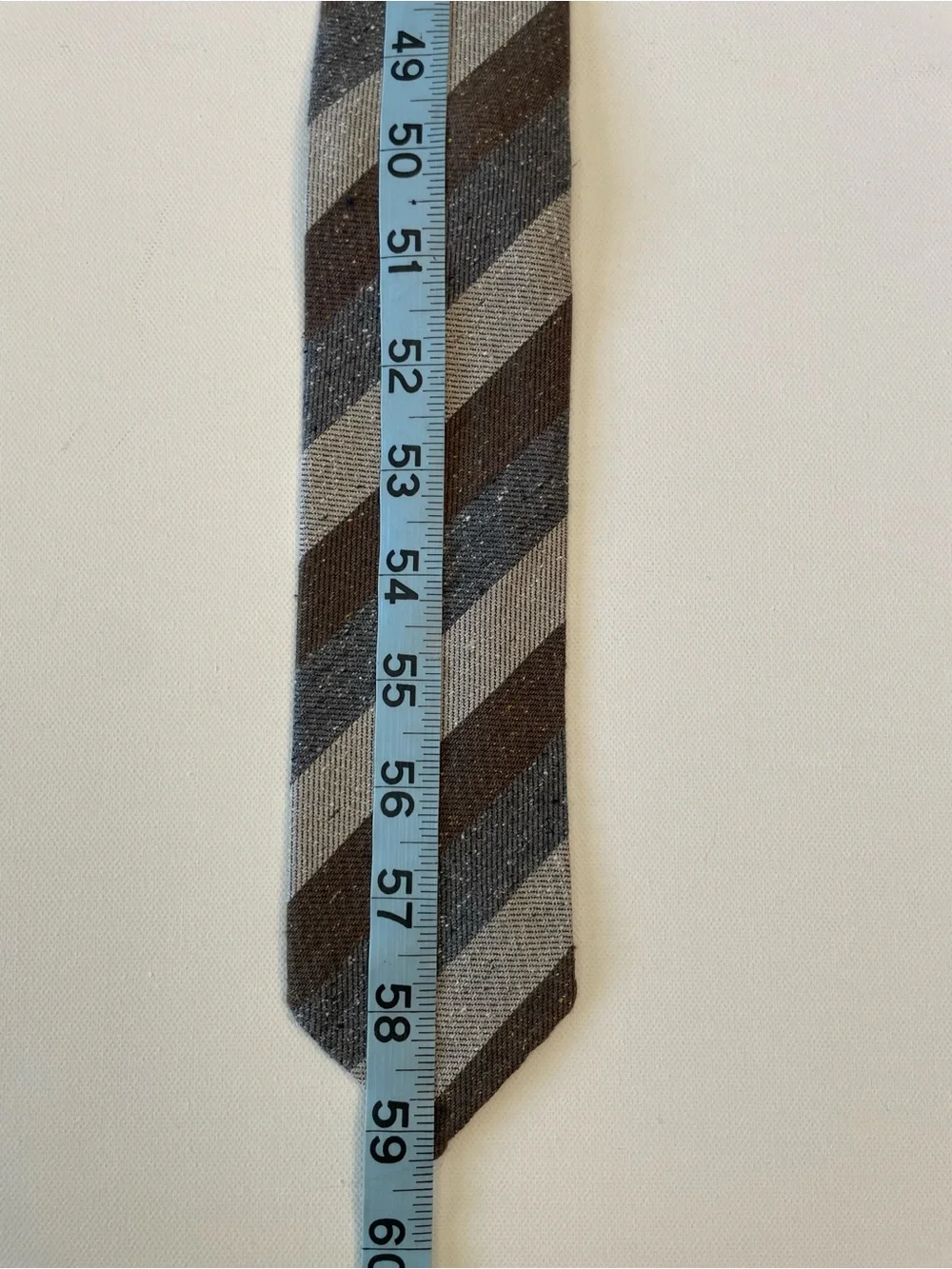 The Tie Bar Gray and Black Striped Necktie